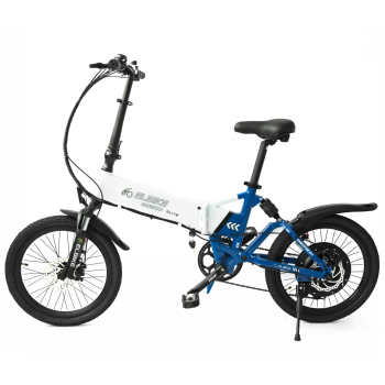 ЭЛЕКТРОВЕЛОСИПЕД ELBIKE GANGSTAR ELITE 1500W 48V в бело-синем цвете